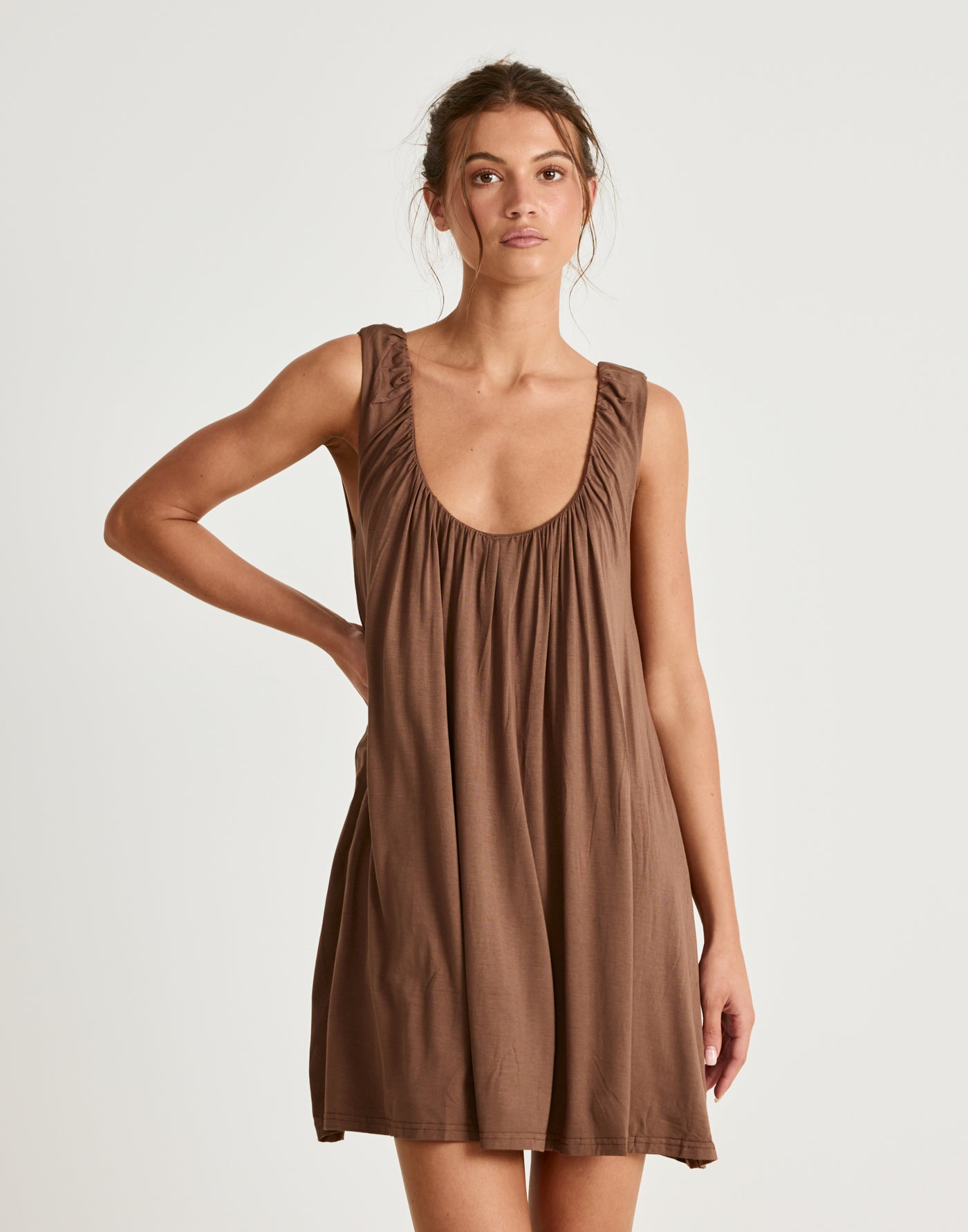  - Women's Dress - Charcoal Clothing