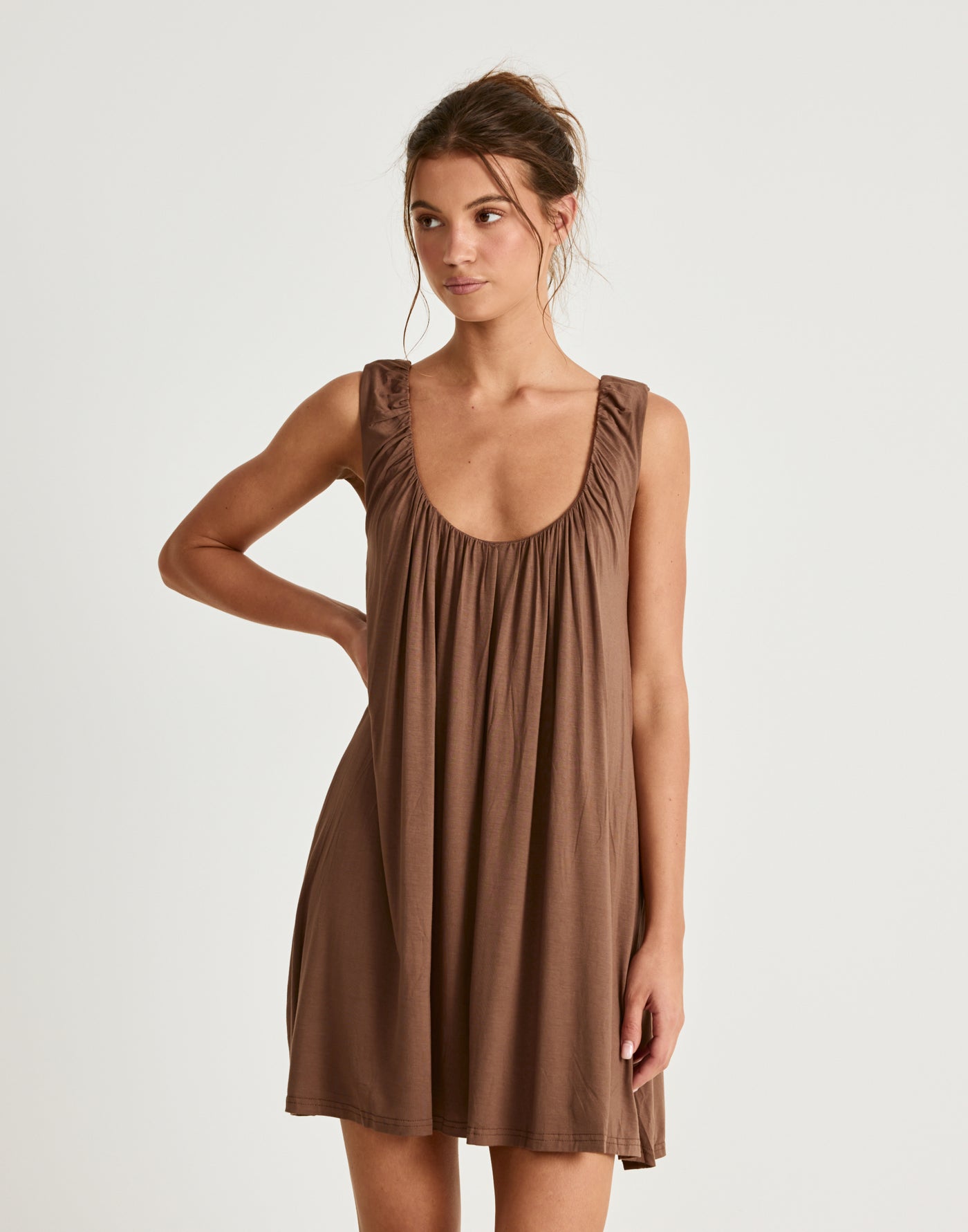  - Women's Dress - Charcoal Clothing