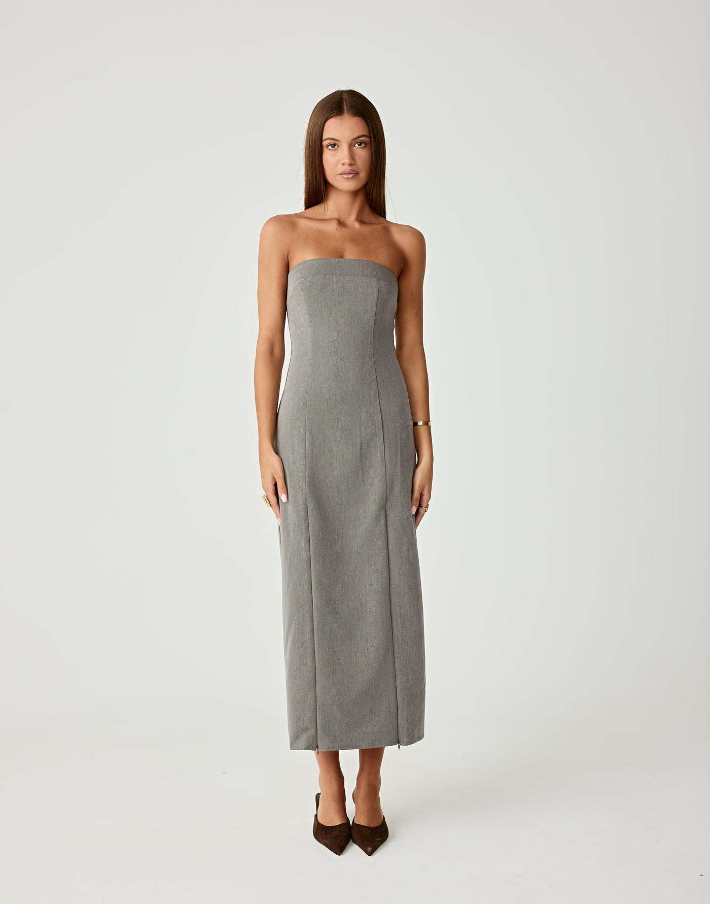  - Women's Dress - Charcoal Clothing