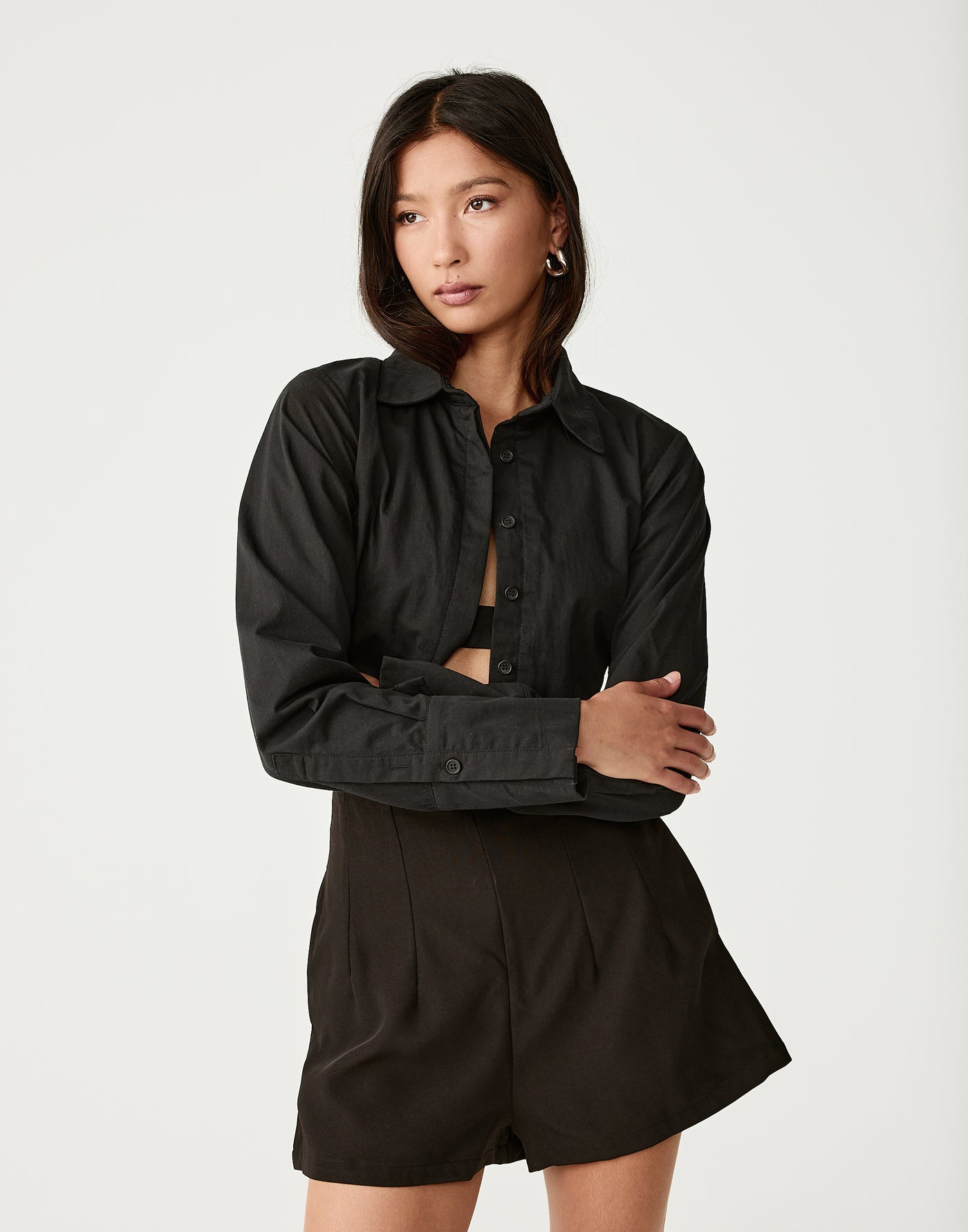 - Women's Shorts - Charcoal Clothing