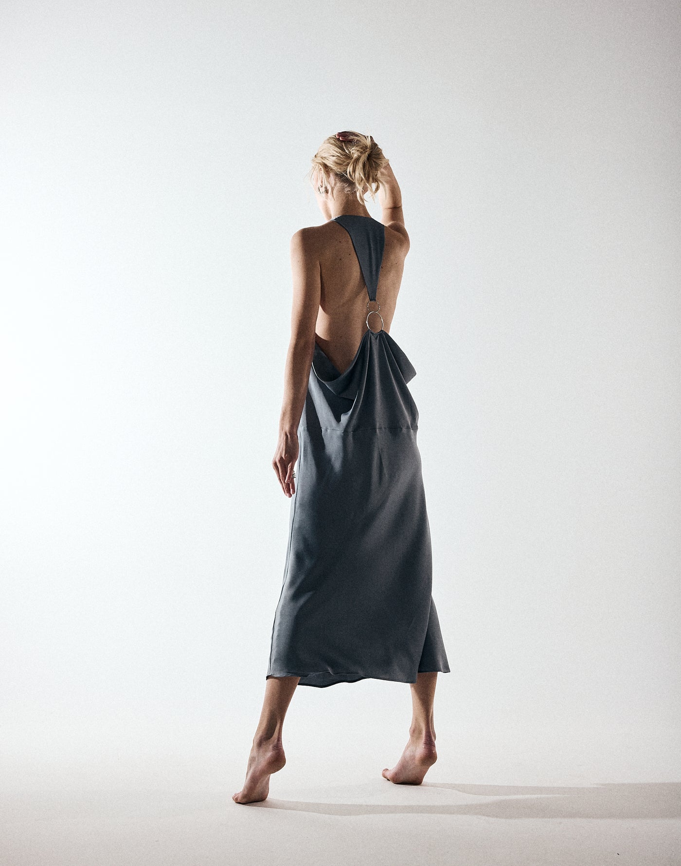  - Women's Dress - Charcoal Clothing