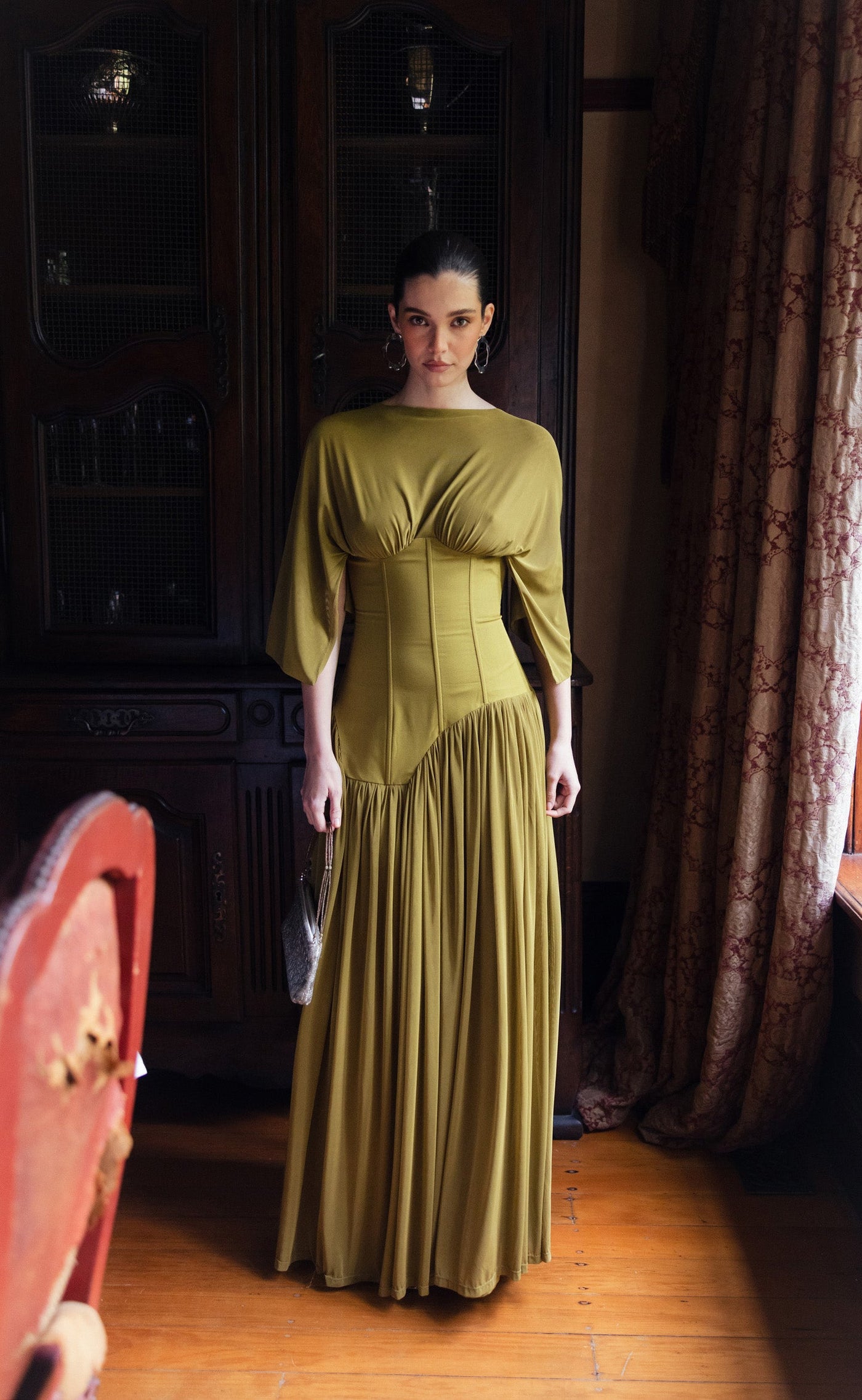 giovanna maxi dress (Olive) this maxi features a Size:28