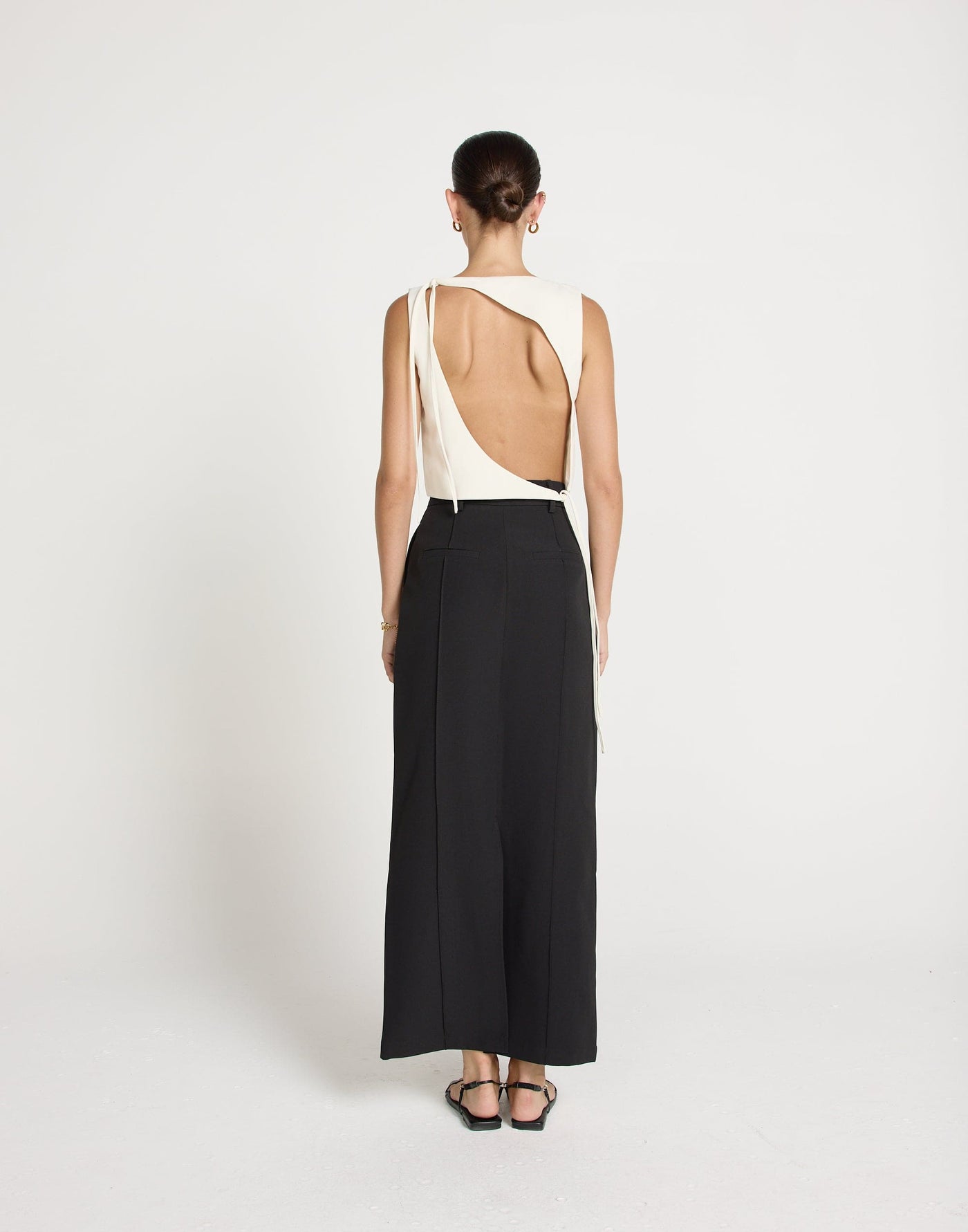 Colden Maxi Skirt (Black) | CHARCOAL EXCLUSIVE | Suiting Workwear Maxi Skirt - Women's Skirts - Charcoal Clothing