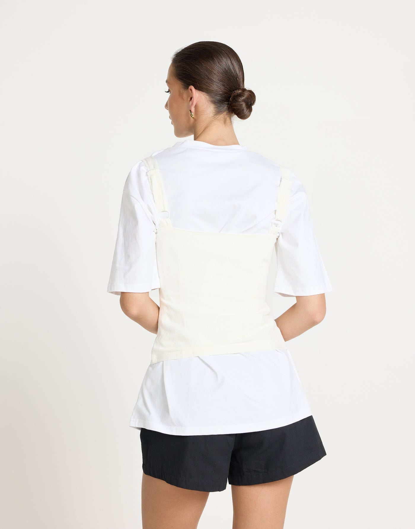 Helga Top (White) | CHARCOAL Exclusive - Sweetheart Neckline Gathered Bust Detail Top - Women's Top - Charcoal Clothing