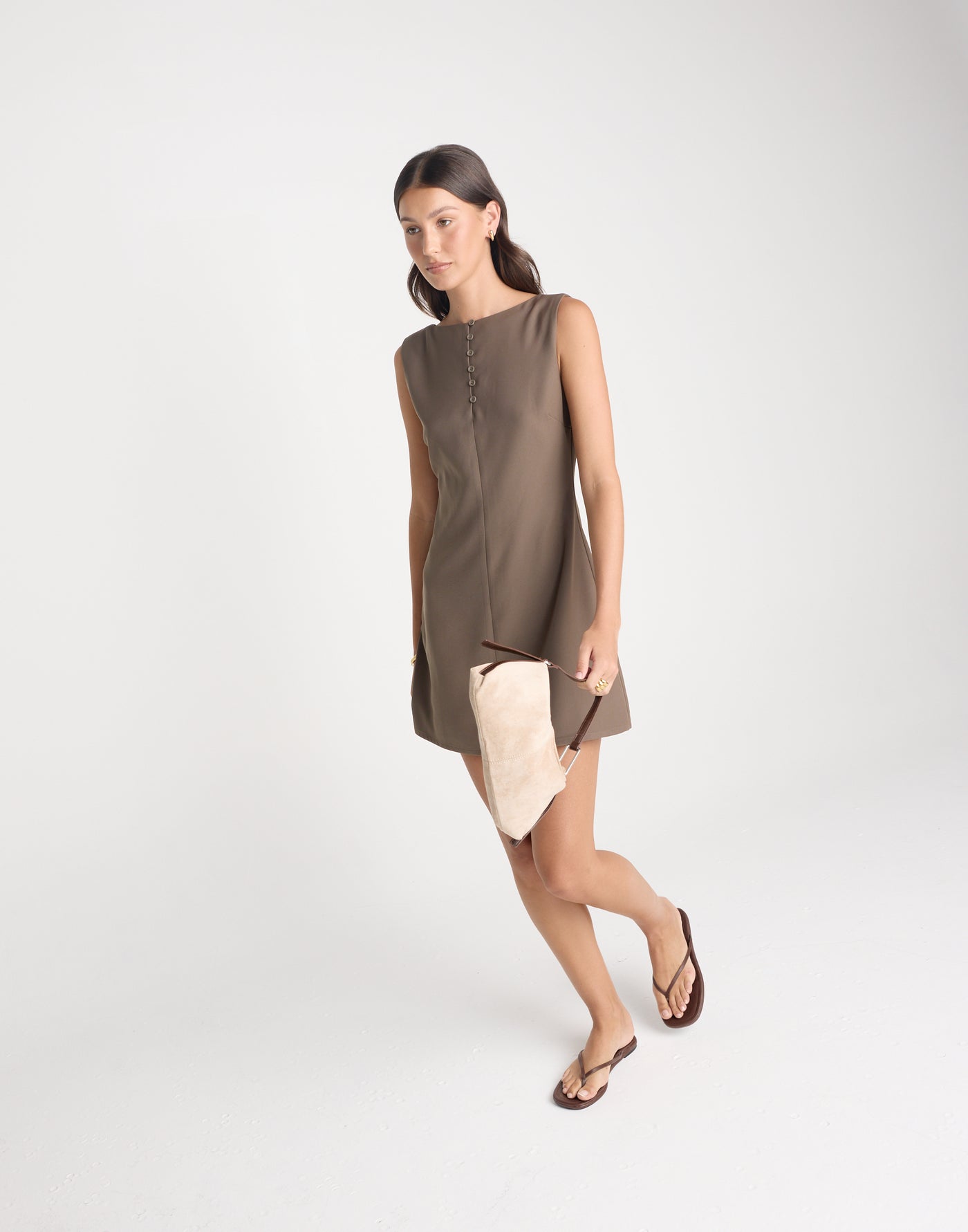  - Women's Dress - Charcoal Clothing