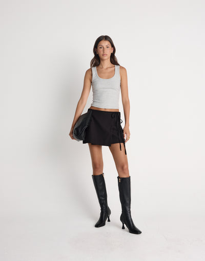  - Women's Skort - Charcoal Clothing