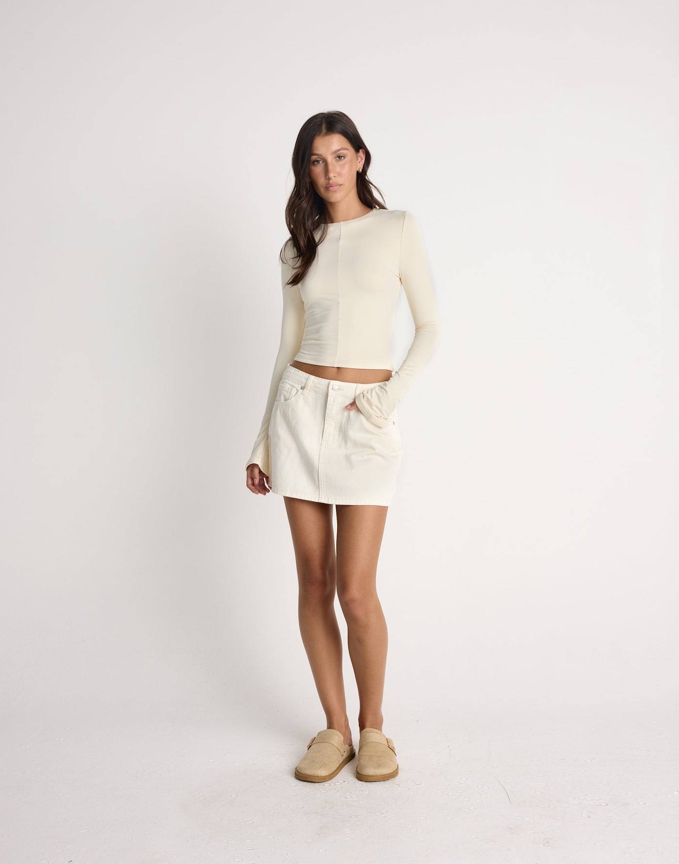  - Women's Skirt - Charcoal Clothing