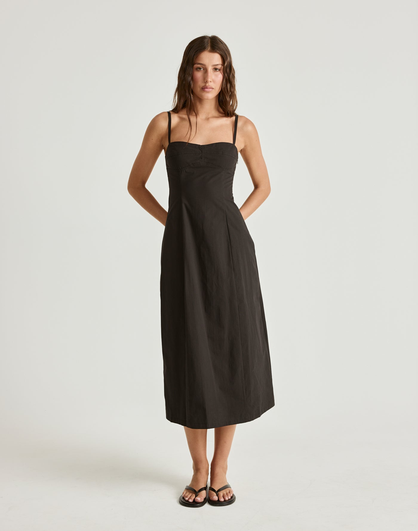  - Women's Dress - Charcoal Clothing