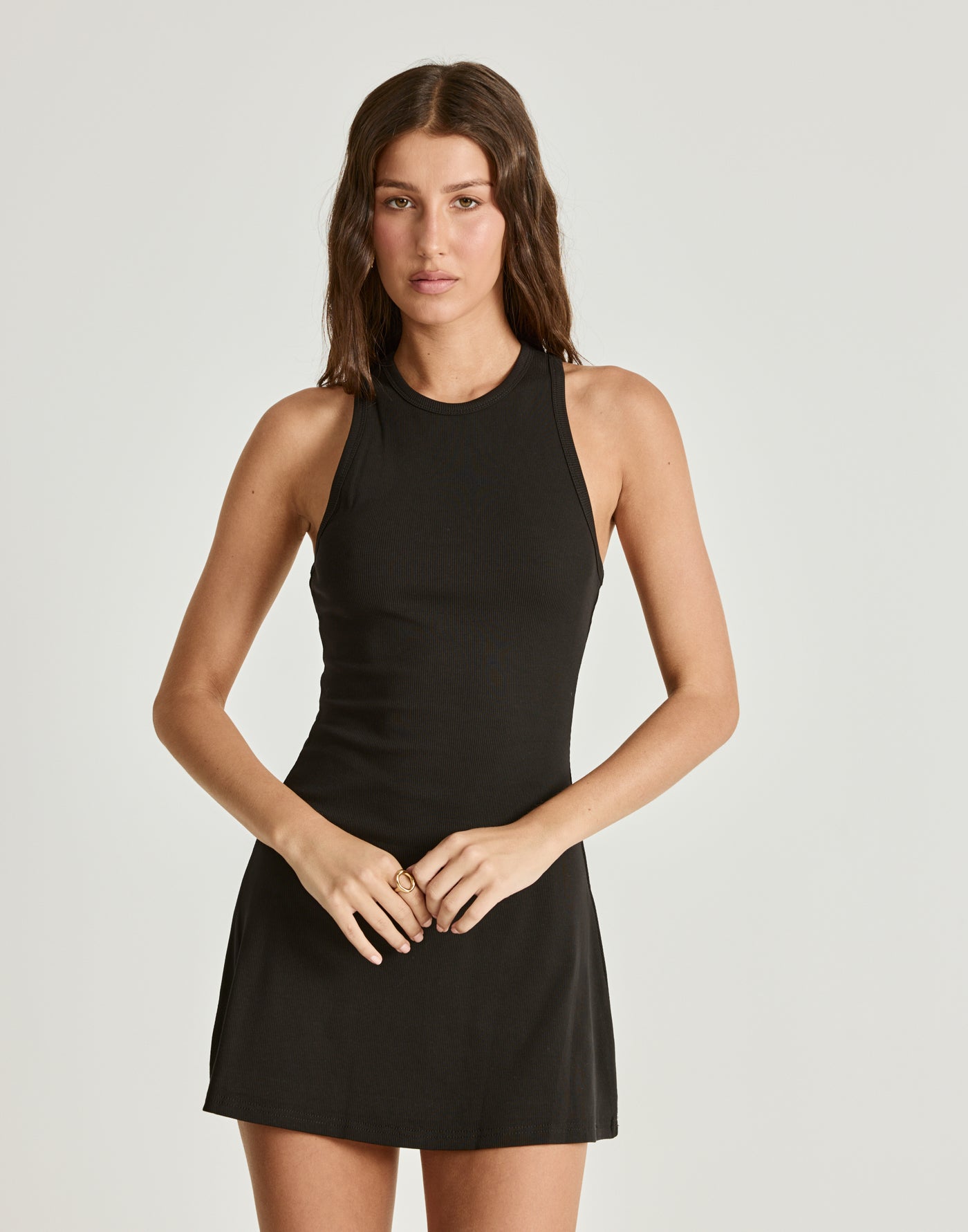  - Women's Dress - Charcoal Clothing