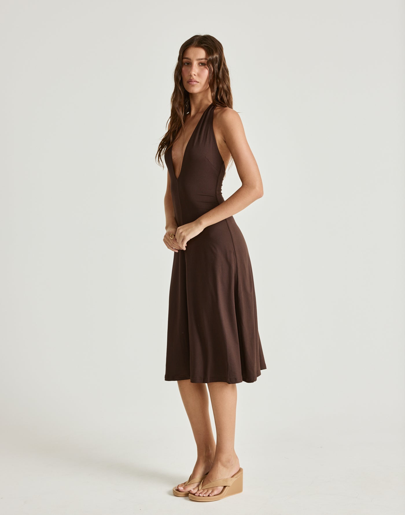  - Women's Dress - Charcoal Clothing