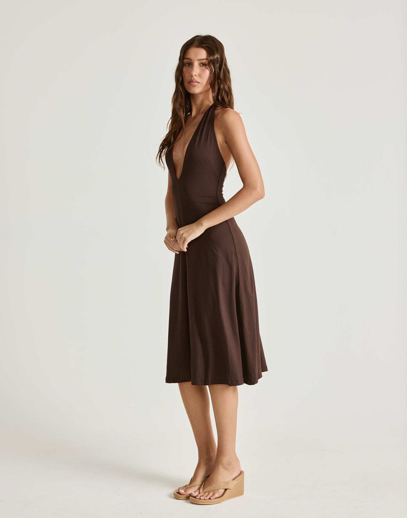  - Women's Dress - Charcoal Clothing
