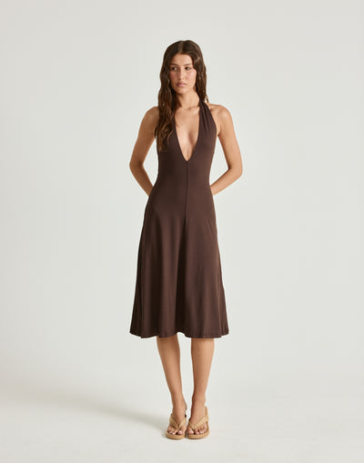  - Women's Dress - Charcoal Clothing