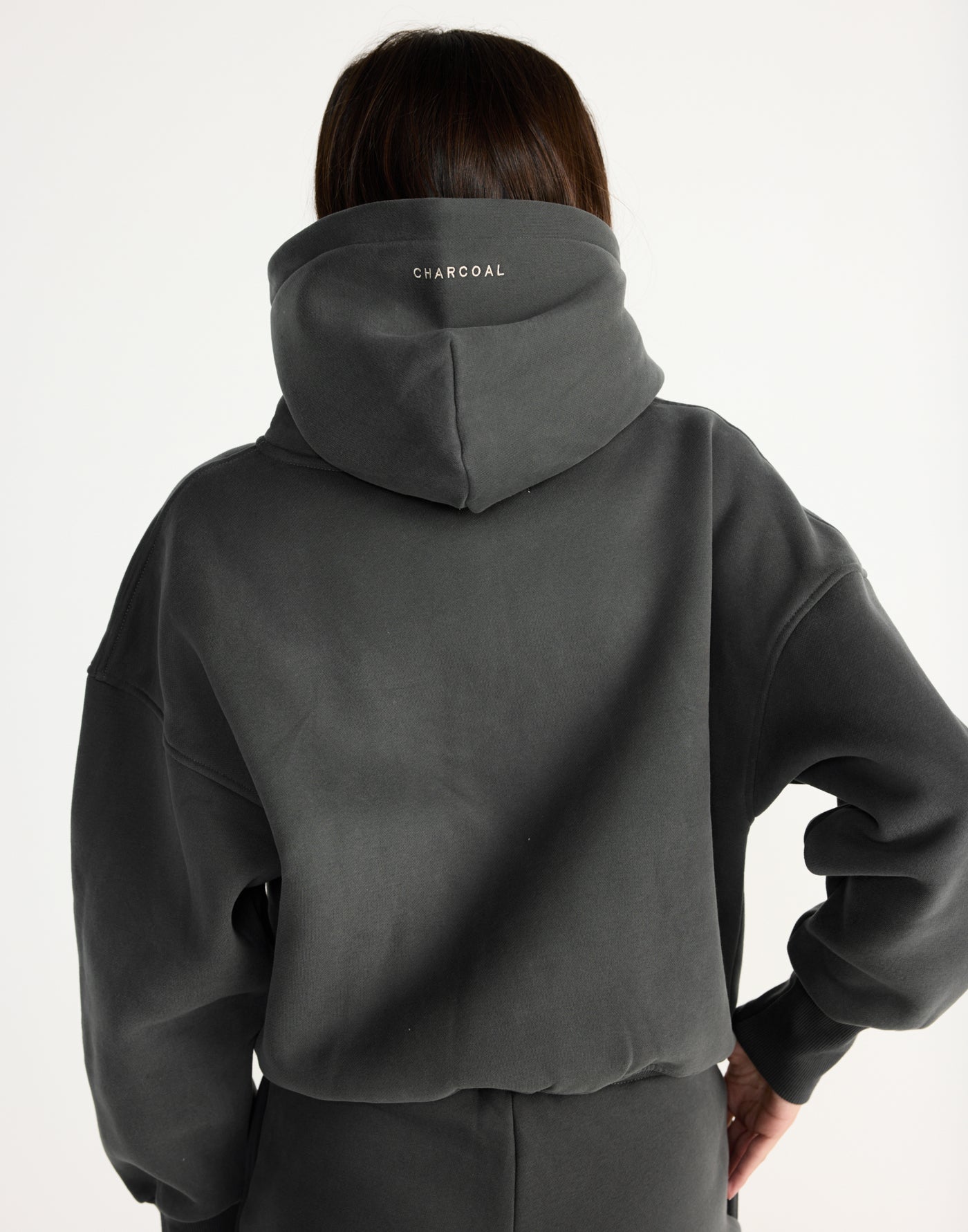 Elija Zip Hoodie (Slate) | CHARCOAL EXCLUSIVE | Zip up hoodie with fleece lining - Women's Outerwear - Charcoal Clothing
