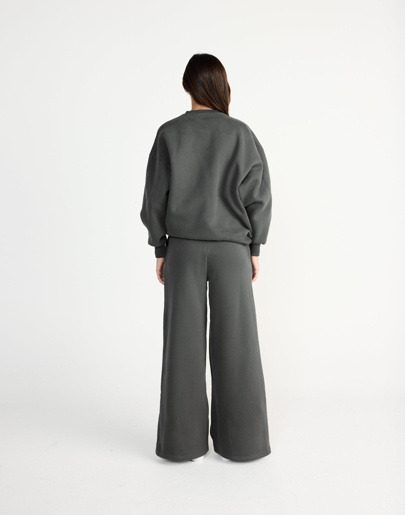 Ellis Sweatshirt (Slate) | CHARCOAL EXCLUSIVE | Crew neck jumper with fleece lining - Women's Outerwear - Charcoal Clothing