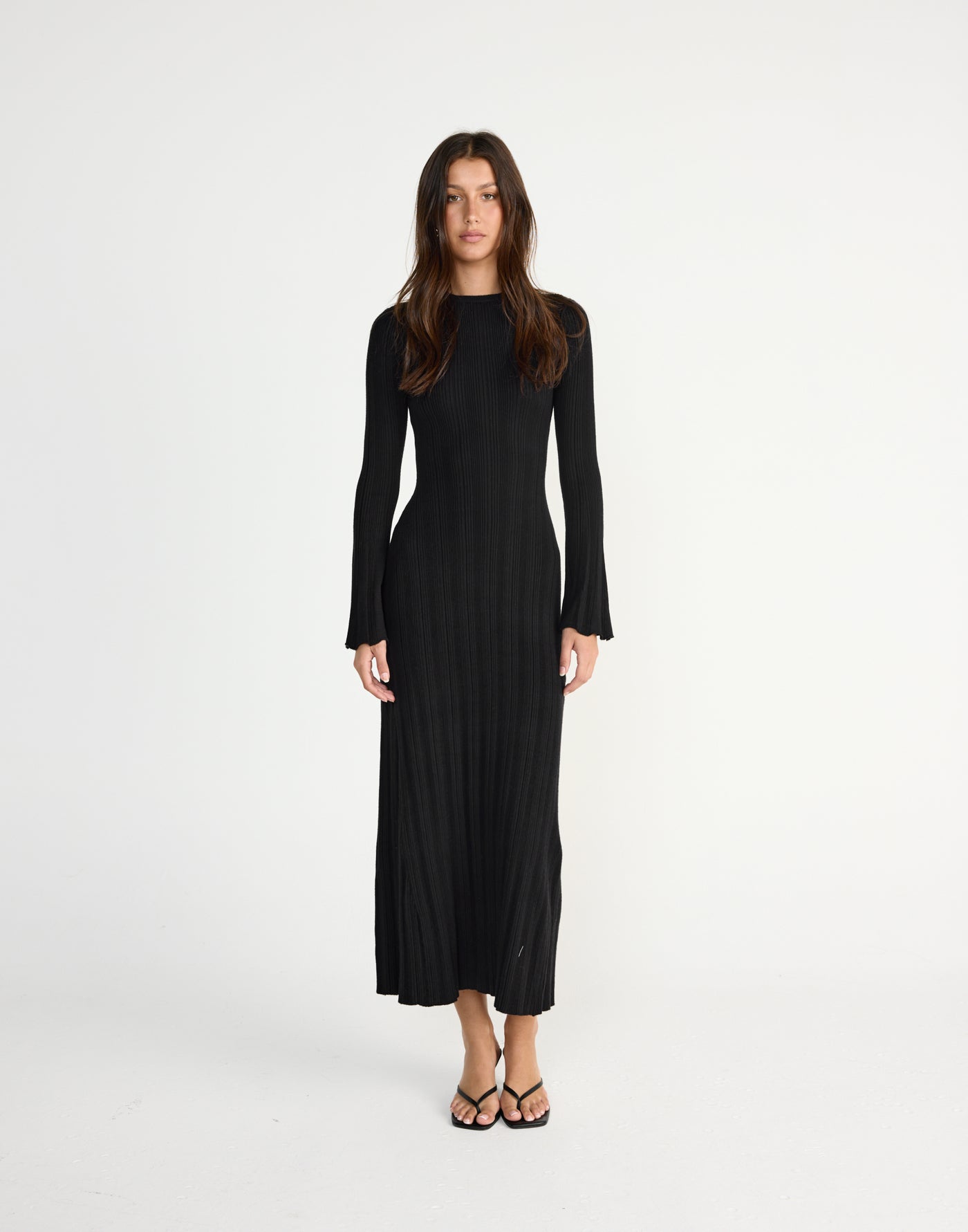 Robin Long Sleeve Maxi Dress (Black) | CHARCOAL Exclusive - - Women's Dress - Charcoal Clothing