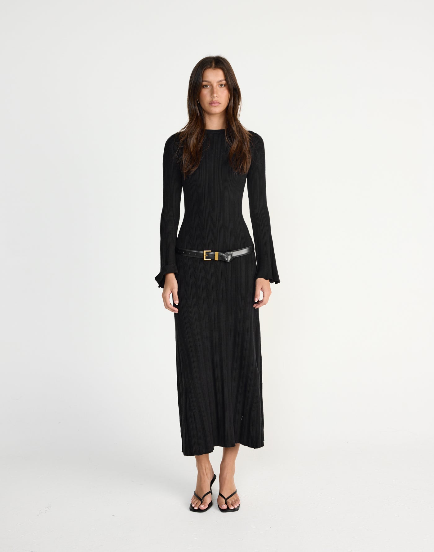 Robin Long Sleeve Maxi Dress (Black) | CHARCOAL Exclusive - - Women's Dress - Charcoal Clothing