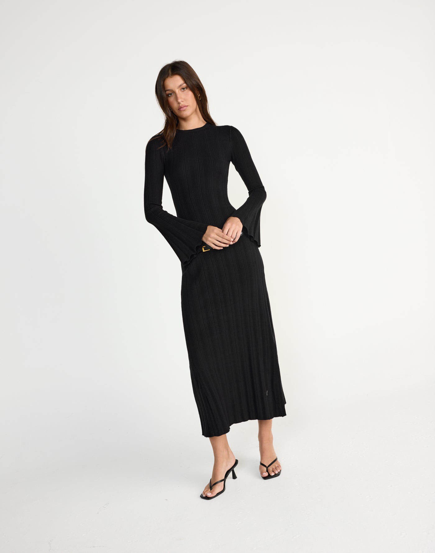 Robin Long Sleeve Maxi Dress (Black) | CHARCOAL Exclusive - - Women's Dress - Charcoal Clothing