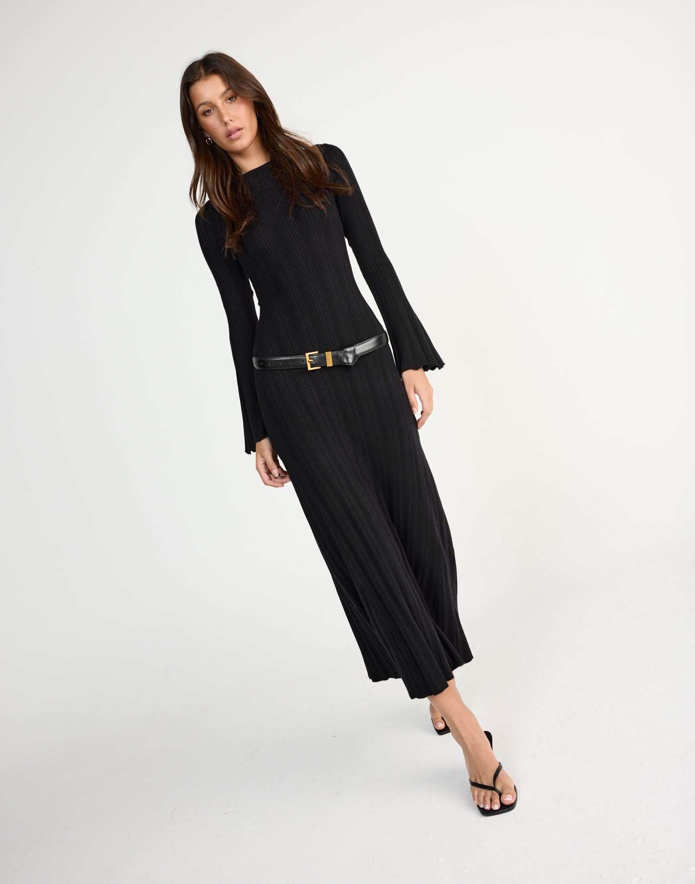 Robin Long Sleeve Maxi Dress (Black) | CHARCOAL Exclusive - - Women's Dress - Charcoal Clothing