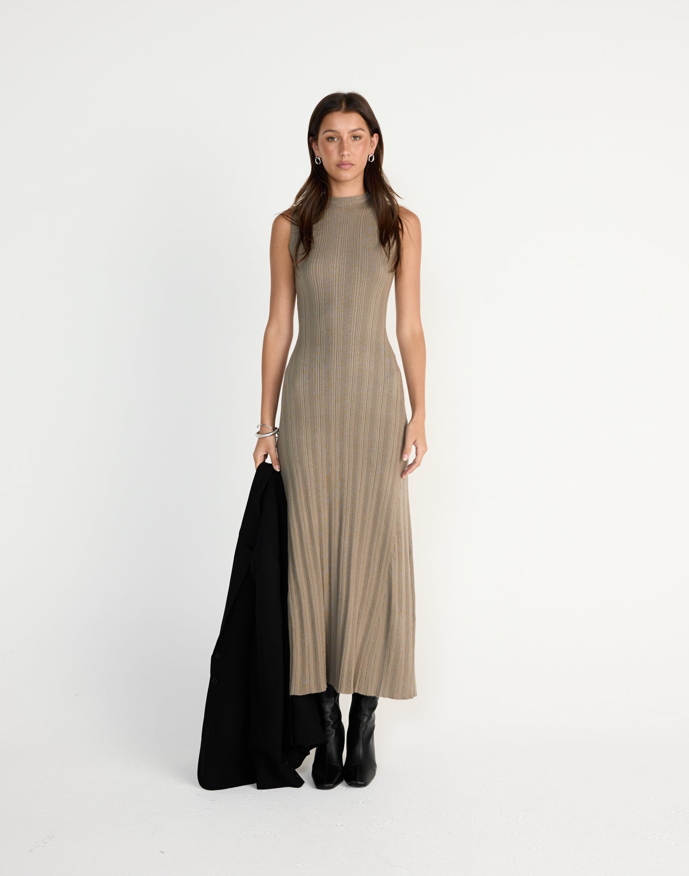  - Women's Dress - Charcoal Clothing
