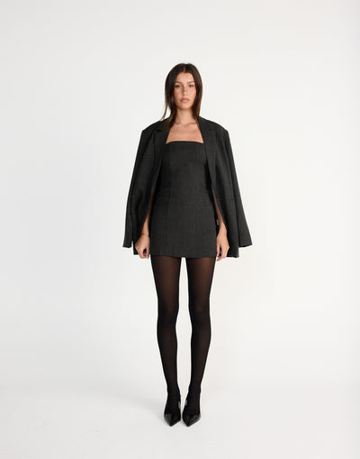  - Women's Dress - Charcoal Clothing