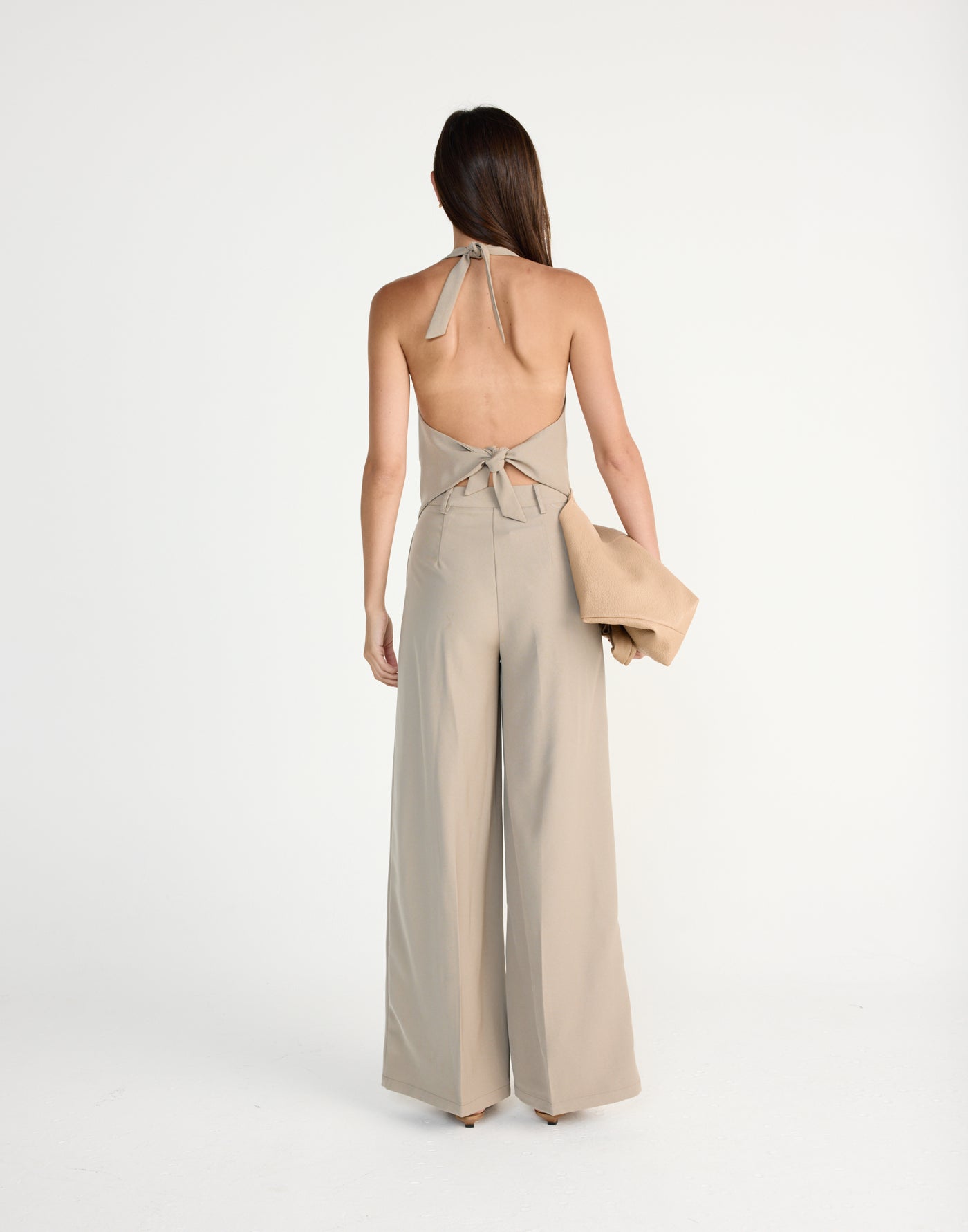 Grace Pants (Dusty Sage) | CHARCOAL EXCLUSIVE | High waisted straight leg pants - Women's Pants - Charcoal Clothing