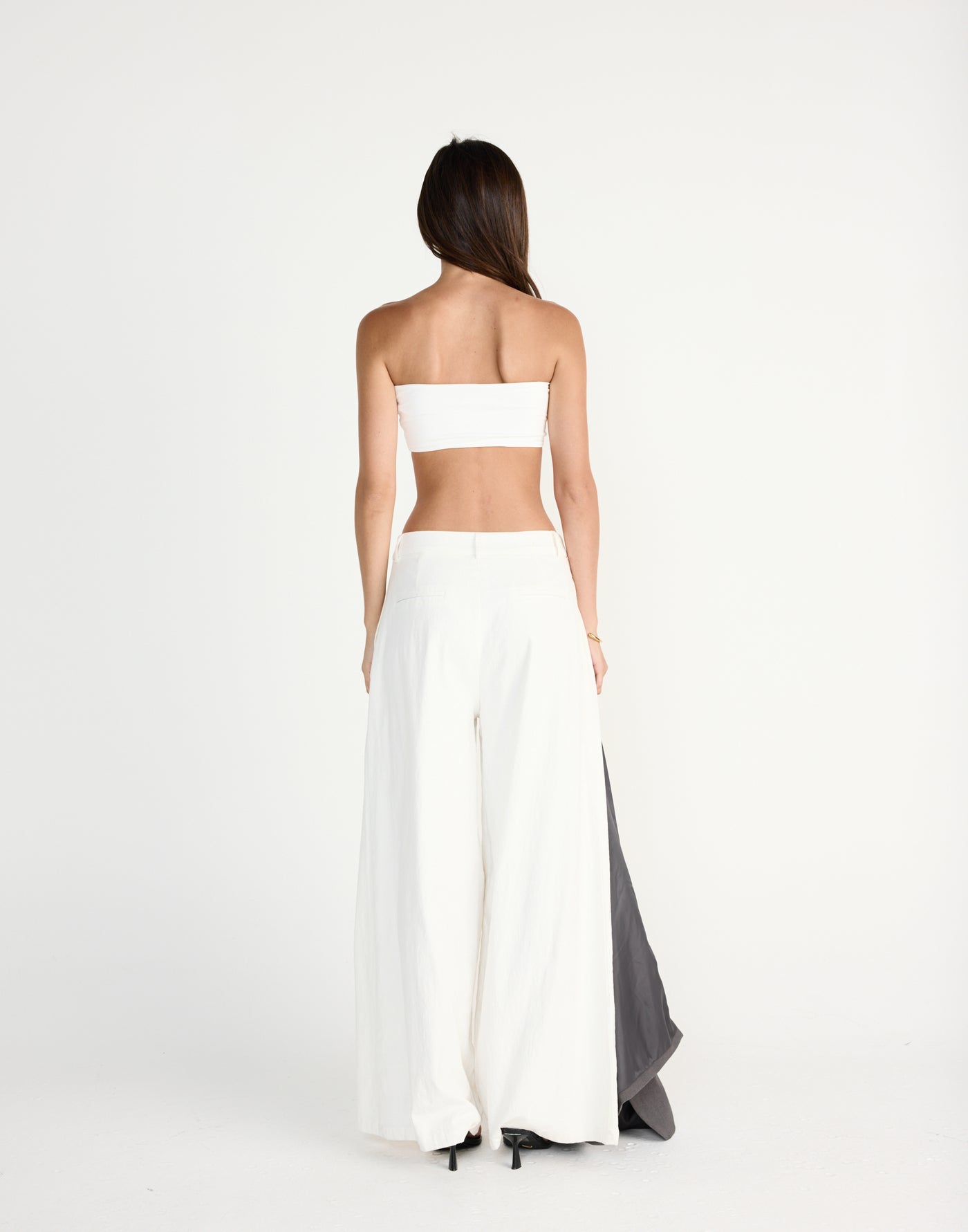 Maribel Bandeau Top (White) | CHARCOAL EXCLUSIVE | Strapless cropped bandeau top - Women's Top - Charcoal Clothing