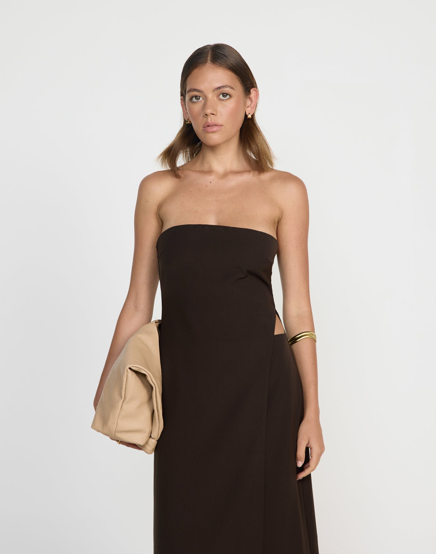 Gabby Maxi Dress (Choc) | CHARCOAL Exclusive - - Women's Dress - Charcoal Clothing