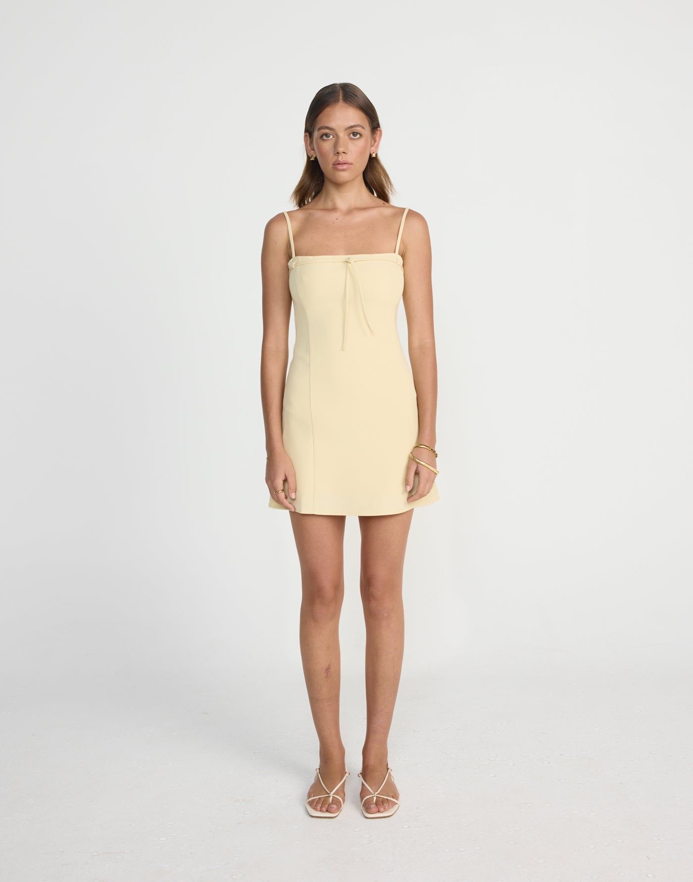 Milly Mini Dress (Buttermilk) | CHARCOAL Exclusive - Corset Style Mini - Women's Dress - Charcoal Clothing