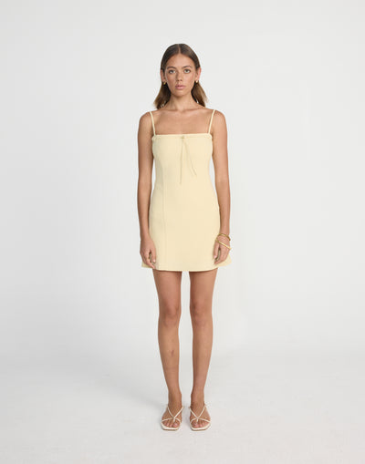 Milly Mini Dress (Buttermilk) | CHARCOAL Exclusive - Corset Style Mini - Women's Dress - Charcoal Clothing