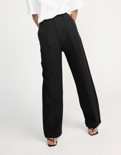 Colden Pants (Black) - Black High Waisted Pants - Women's Pants - Charcoal Clothing