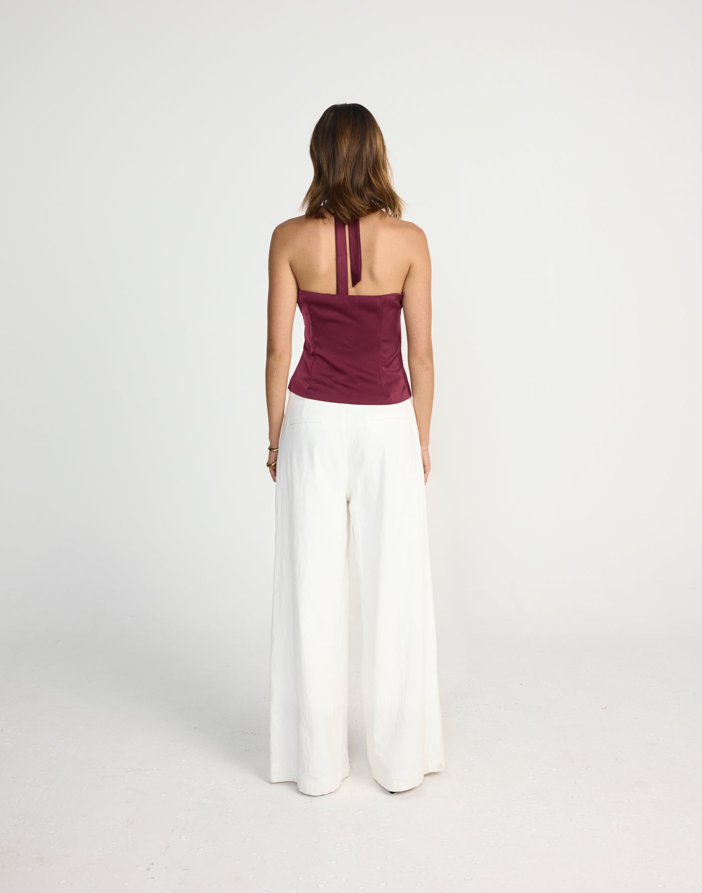 Cecil Top (Plum) | CHARCOAL Exclusive - Halter Top - Women's Top - Charcoal Clothing