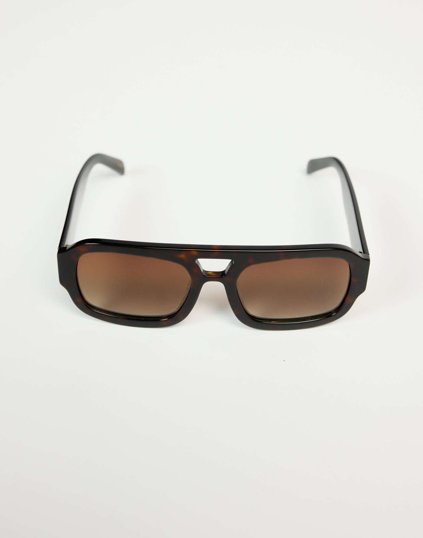 The Suki Sunglasses (Dark Havana Tort Chocolate Fade) - By Banbe - Dark Brown Acetate Brown Tinted Sunglasses - Women's Accessories - Charcoal Clothing