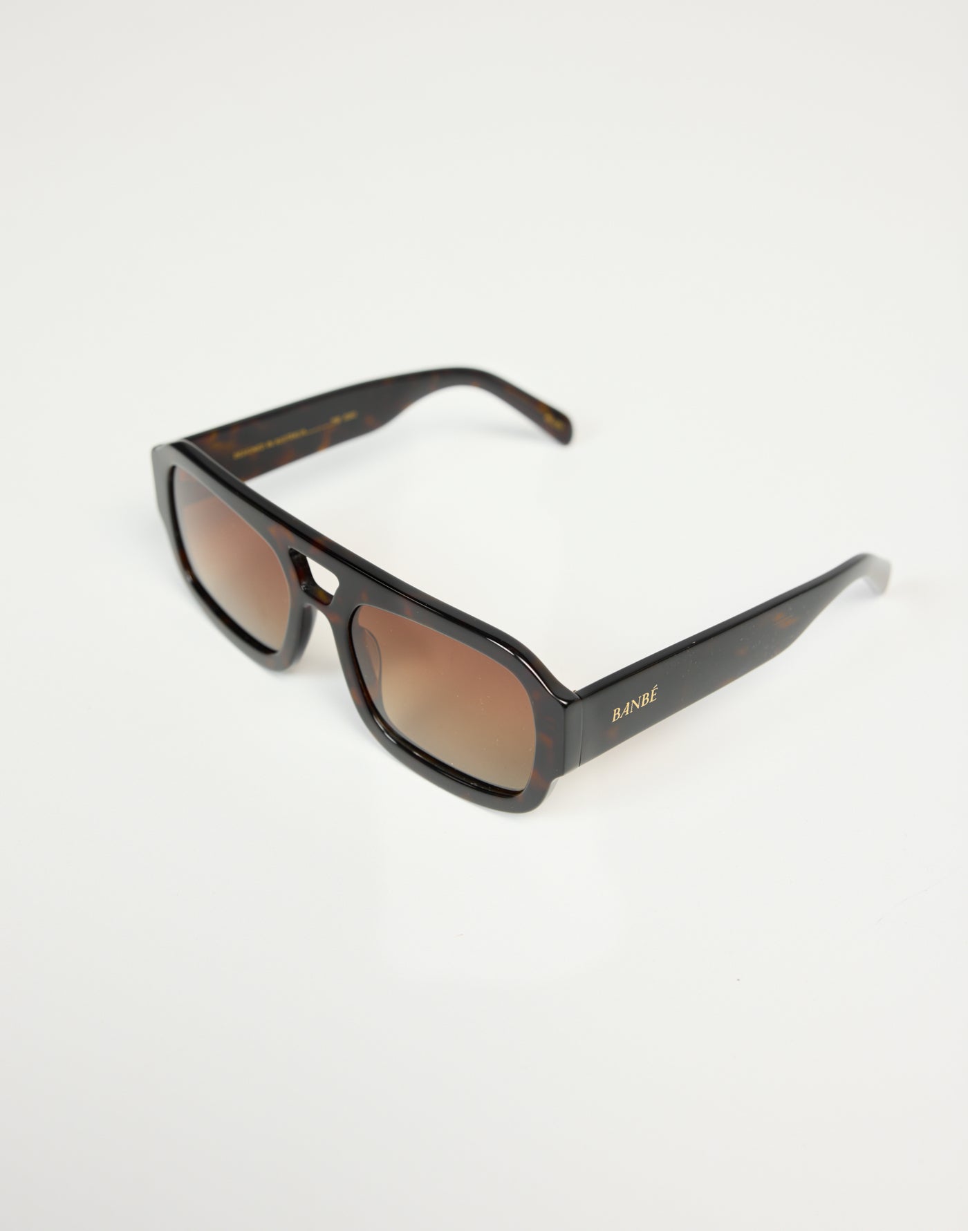 The Suki Sunglasses (Dark Havana Tort Chocolate Fade) - By Banbe - Dark Brown Acetate Brown Tinted Sunglasses - Women's Accessories - Charcoal Clothing