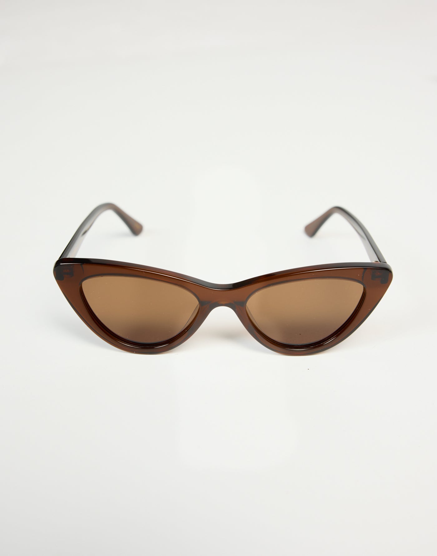 The Isla Sunglasses (Mocha Chocolate) - By Banbée - Brown Tinted Cat Eye Sunglasses - Women's Accessories - Charcoal Clothing