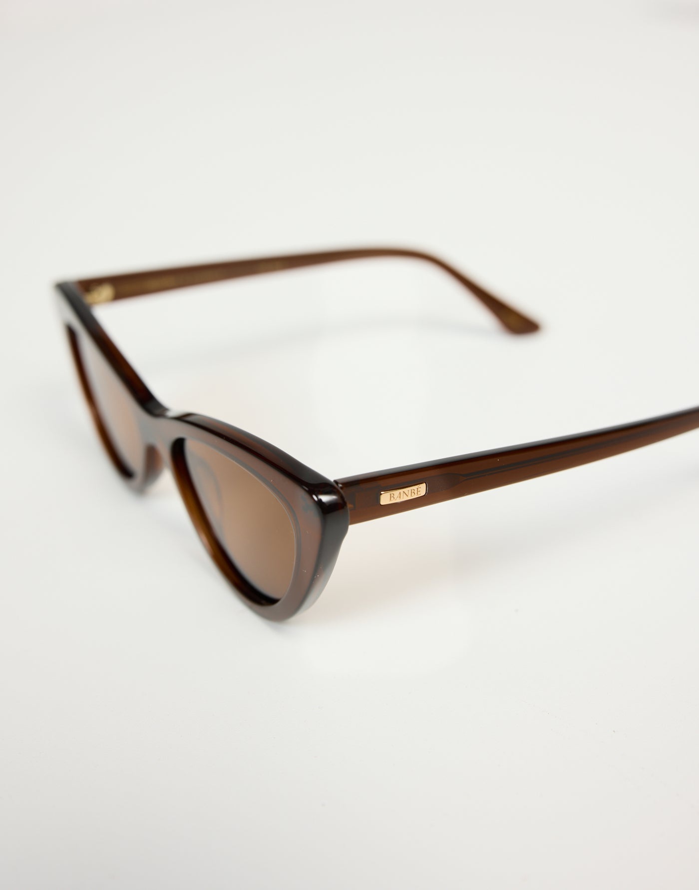 The Isla Sunglasses (Mocha Chocolate) - By Banbée - Brown Tinted Cat Eye Sunglasses - Women's Accessories - Charcoal Clothing