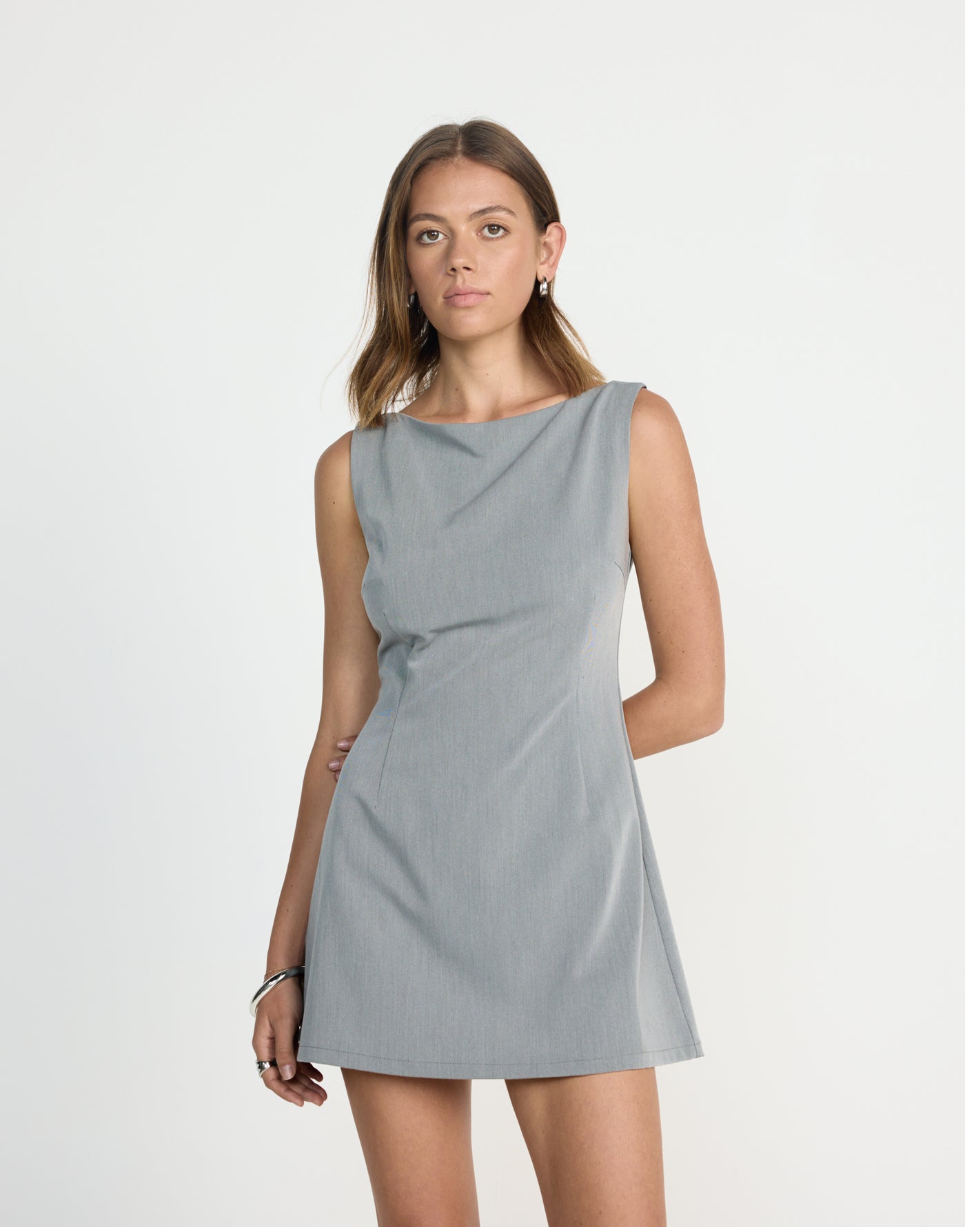  - Women's Dress - Charcoal Clothing