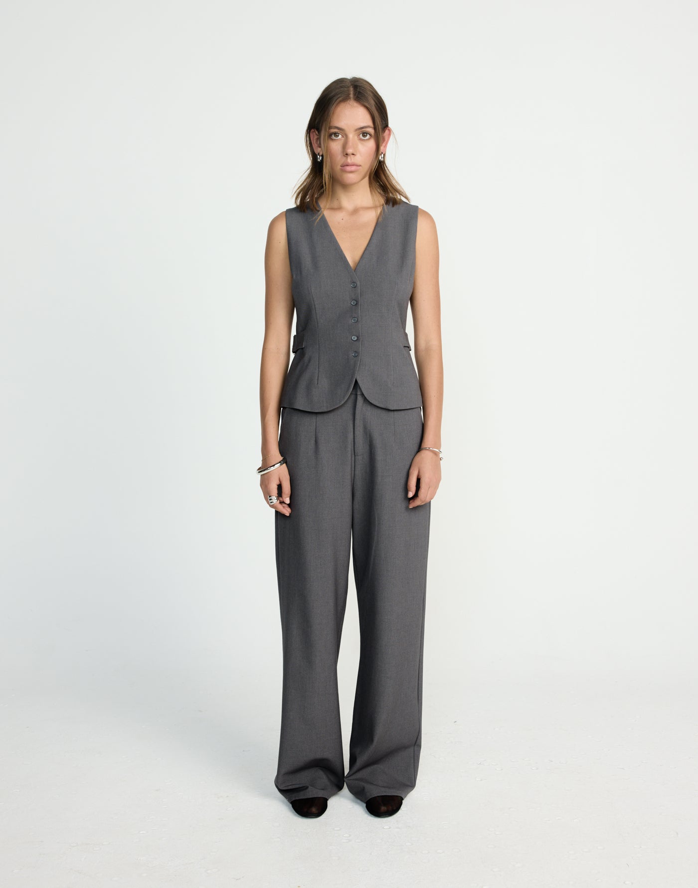 Yori Pants (Textured Slate) | CHARCOAL EXCLUSIVE | - Women's Pants - Charcoal Clothing