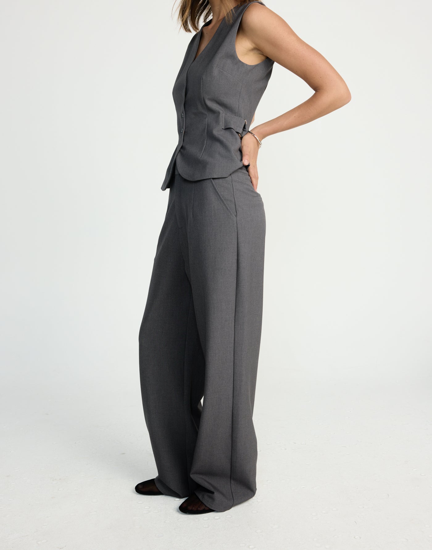 Yori Pants (Textured Slate) | CHARCOAL EXCLUSIVE | - Women's Pants - Charcoal Clothing