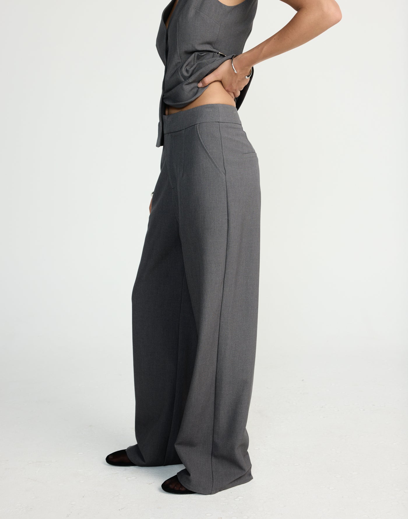 Yori Pants (Textured Slate) | CHARCOAL EXCLUSIVE | - Women's Pants - Charcoal Clothing