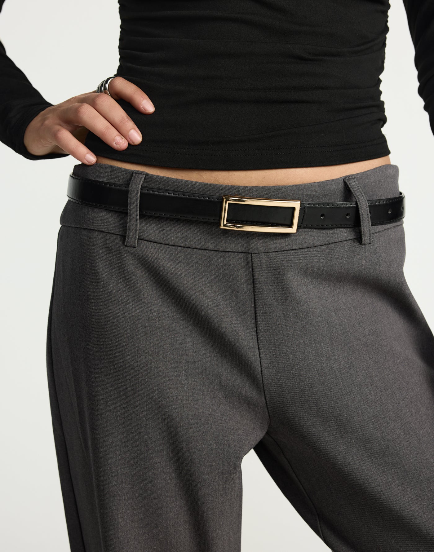 Lianne Belt (Black) - - Women's Accessories - Charcoal Clothing