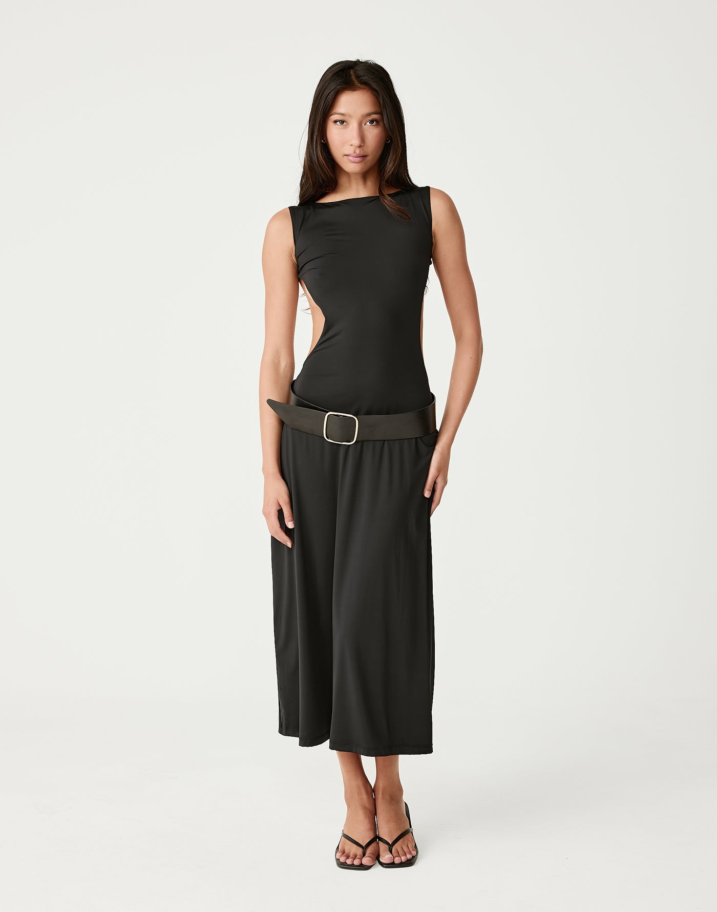  - Women's Dress - Charcoal Clothing