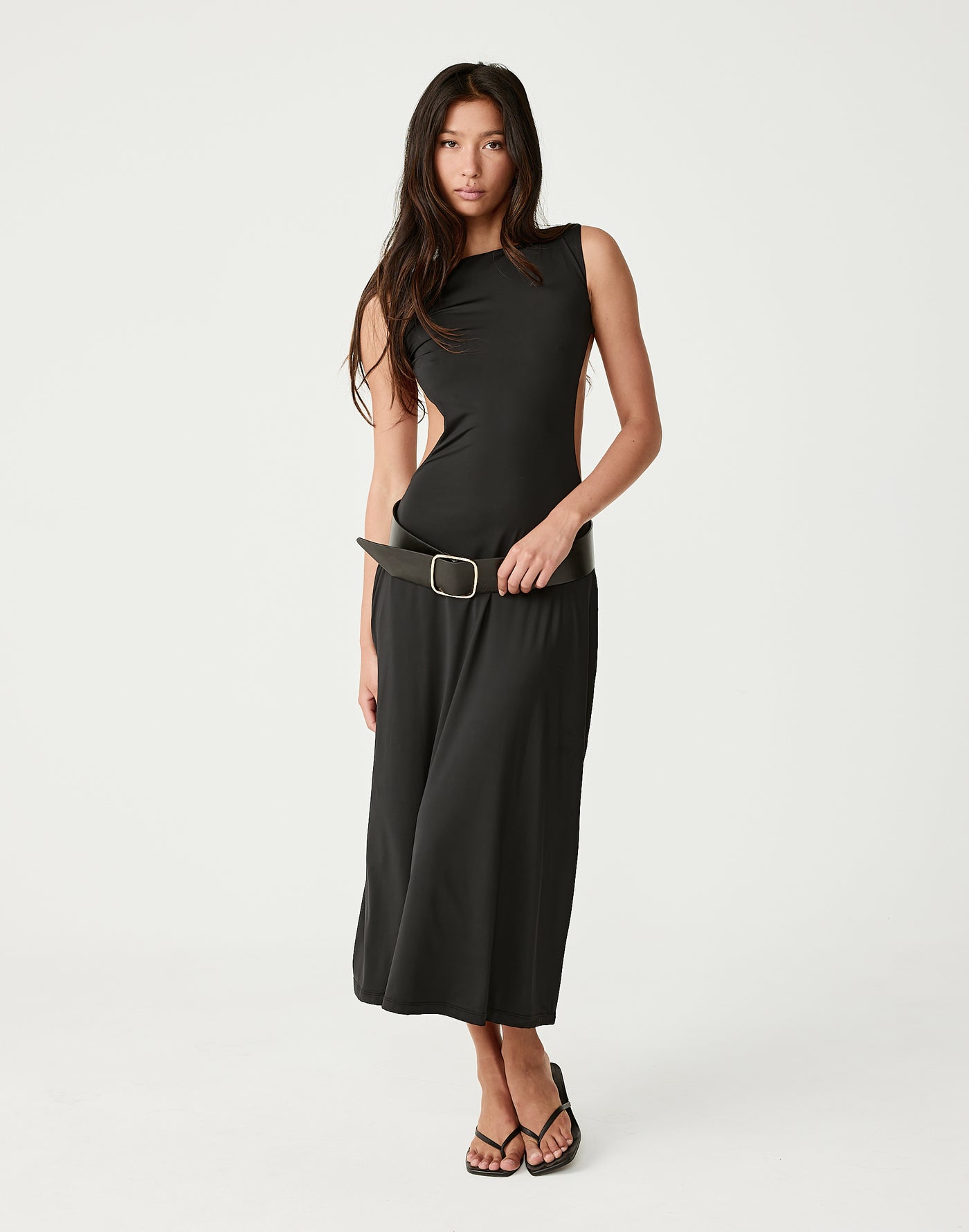  - Women's Dress - Charcoal Clothing