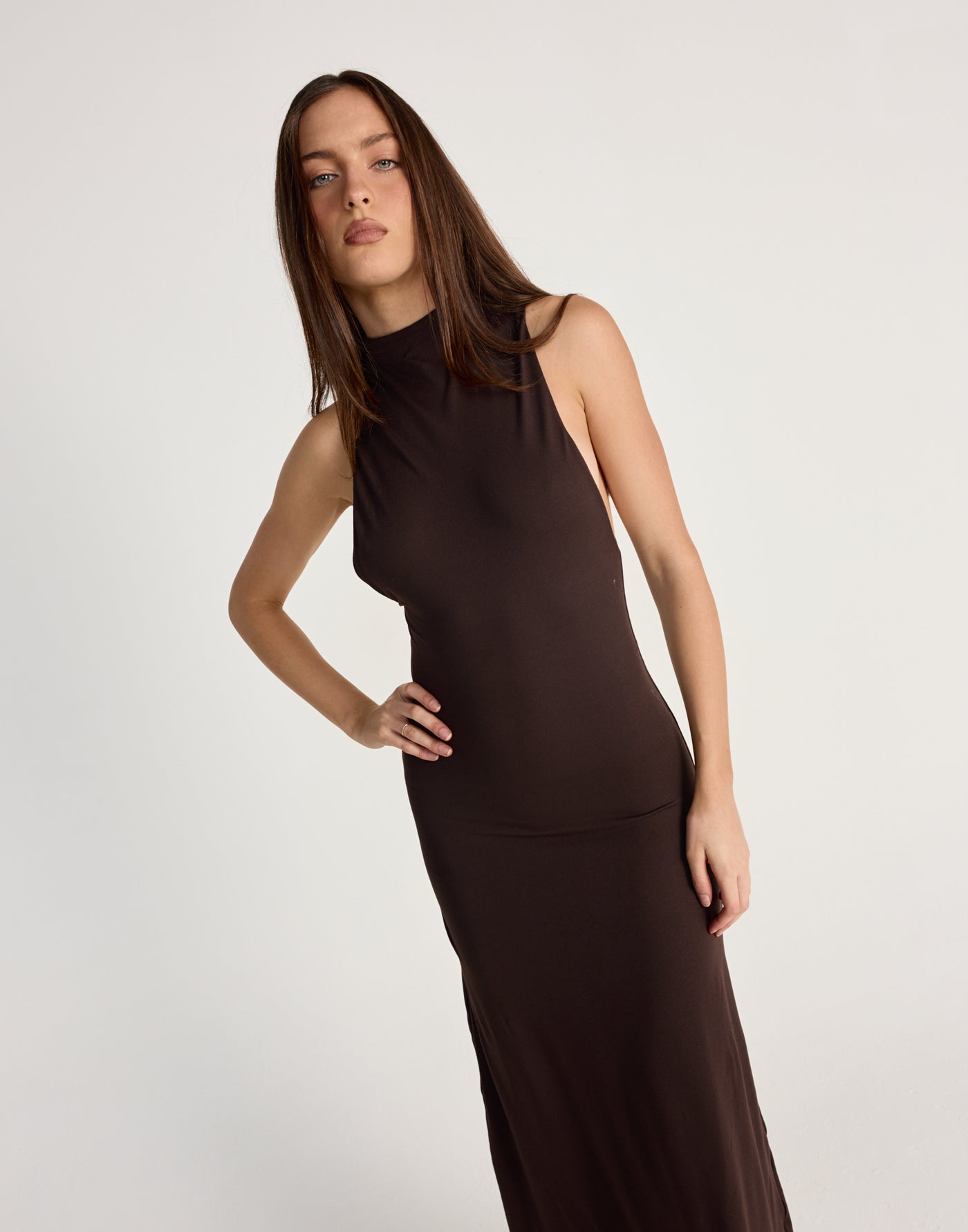  - Women's Dress - Charcoal Clothing