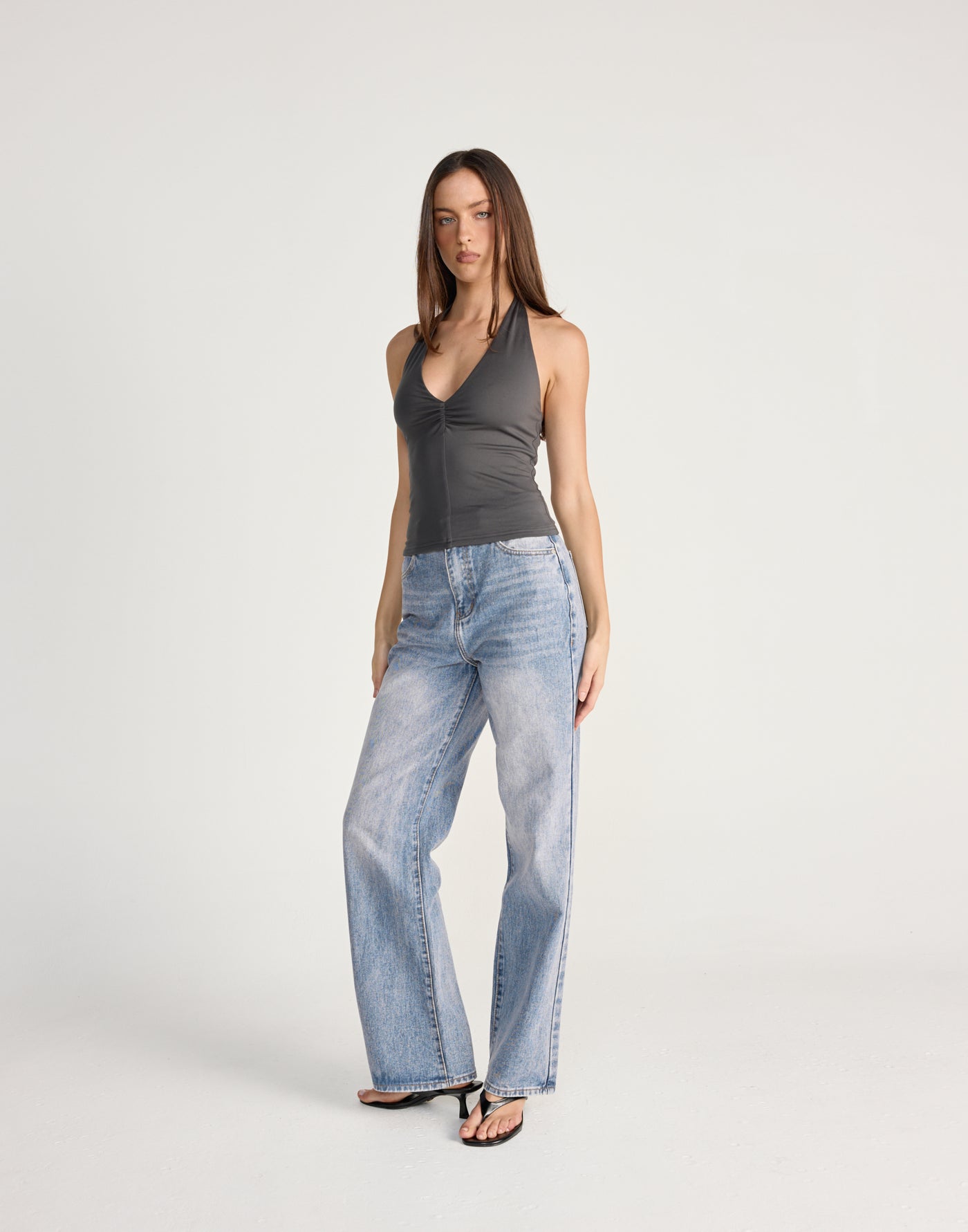 Marina Top (Slate) - - Women's Top - Charcoal Clothing