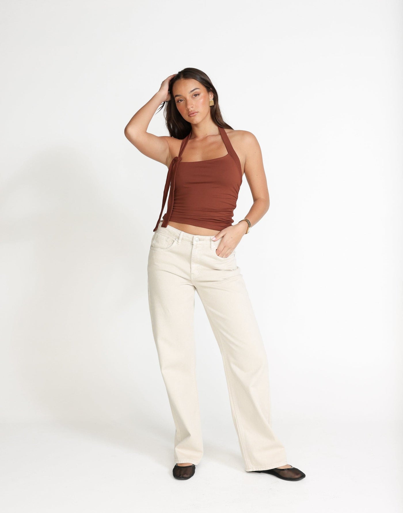 Fiore Top (Nutshell) | CHARCOAL Exclusive - - Women's Top - Charcoal Clothing