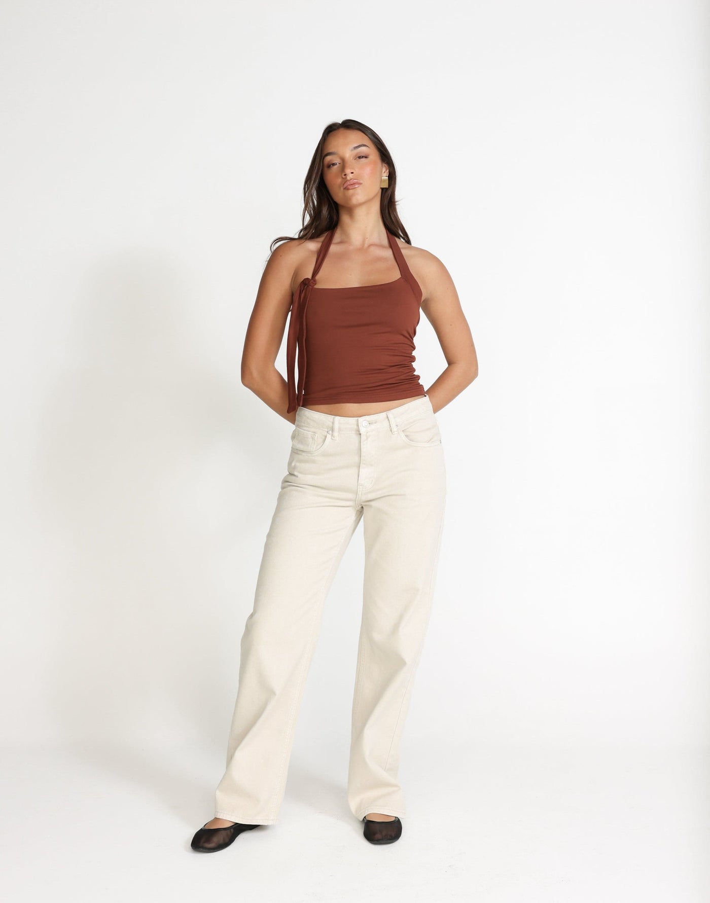 Fiore Top (Nutshell) | CHARCOAL Exclusive - - Women's Top - Charcoal Clothing