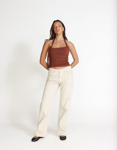 Fiore Top (Nutshell) | CHARCOAL Exclusive - - Women's Top - Charcoal Clothing