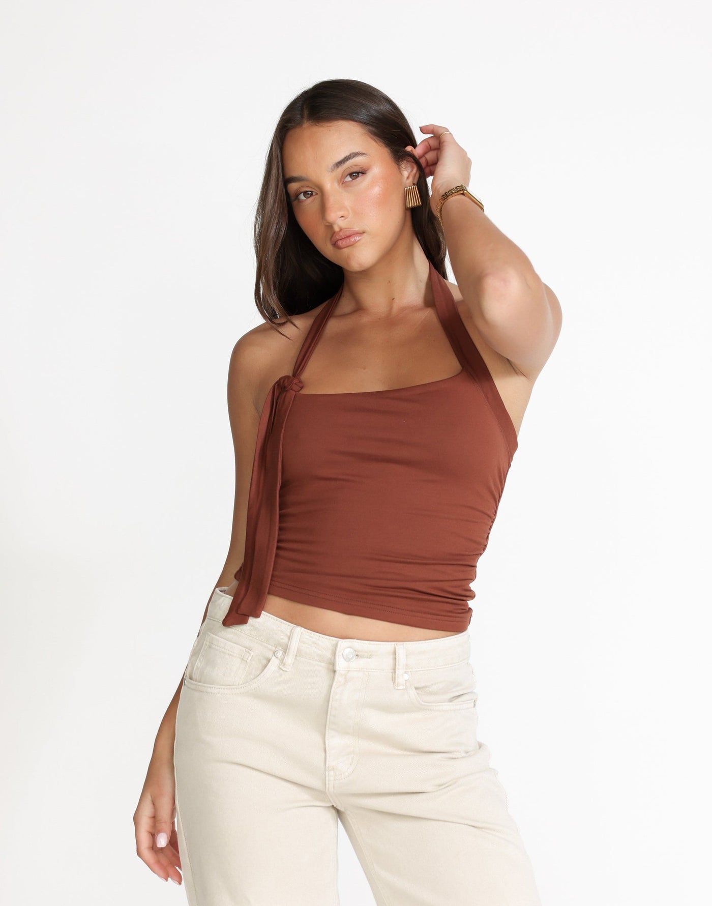Fiore Top (Nutshell) | CHARCOAL Exclusive - - Women's Top - Charcoal Clothing