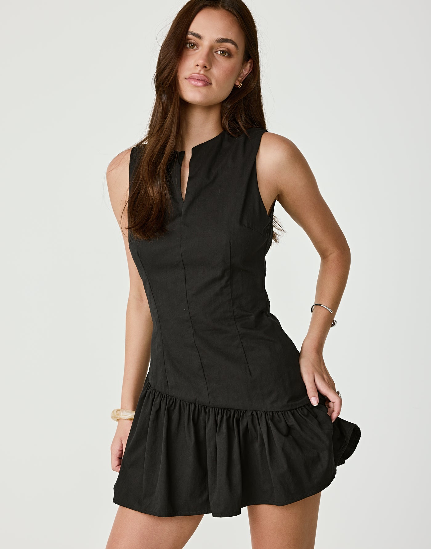  - Women's Dress - Charcoal Clothing