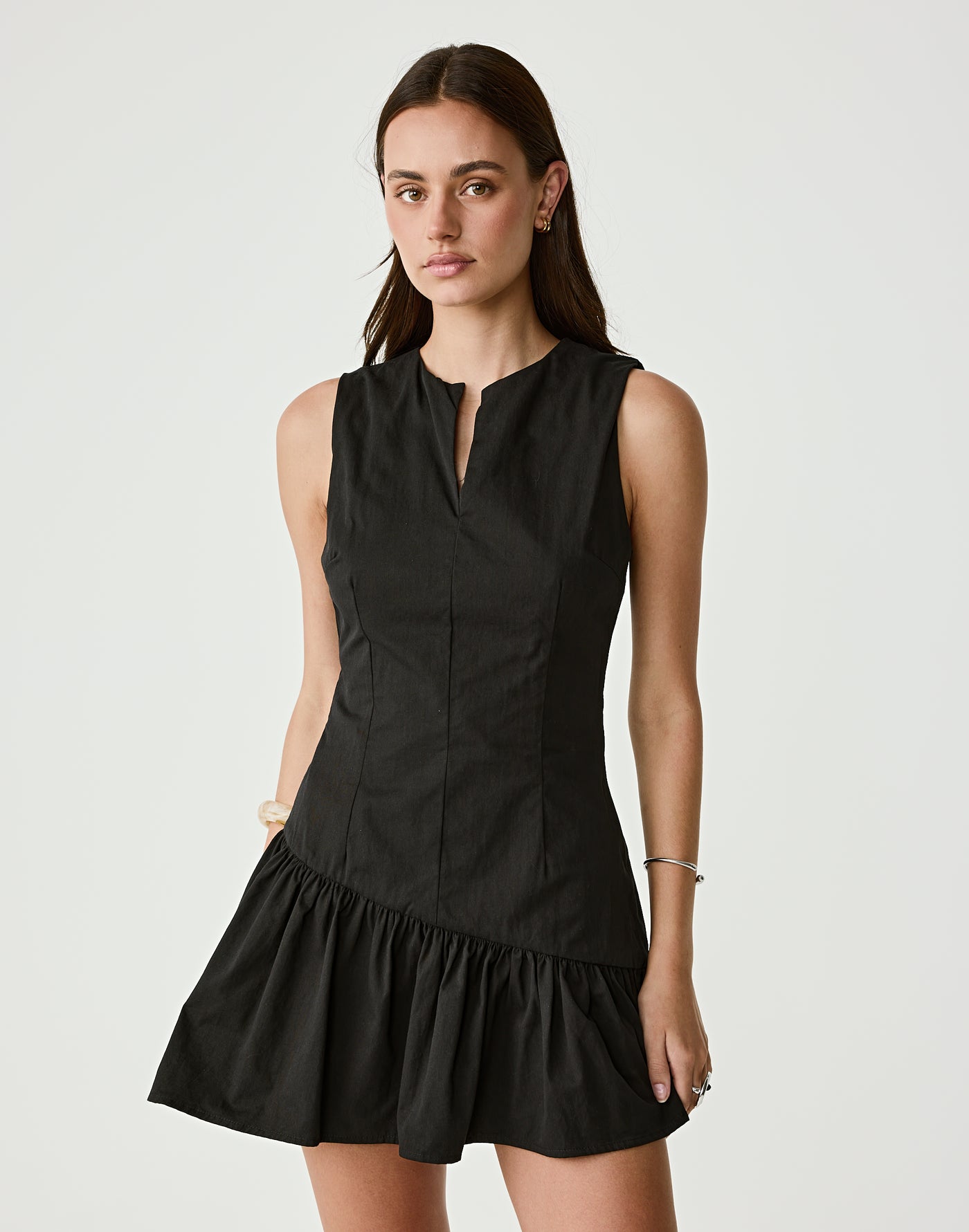  - Women's Dress - Charcoal Clothing